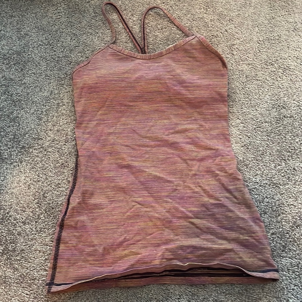 multi color lulu tank with removable pads